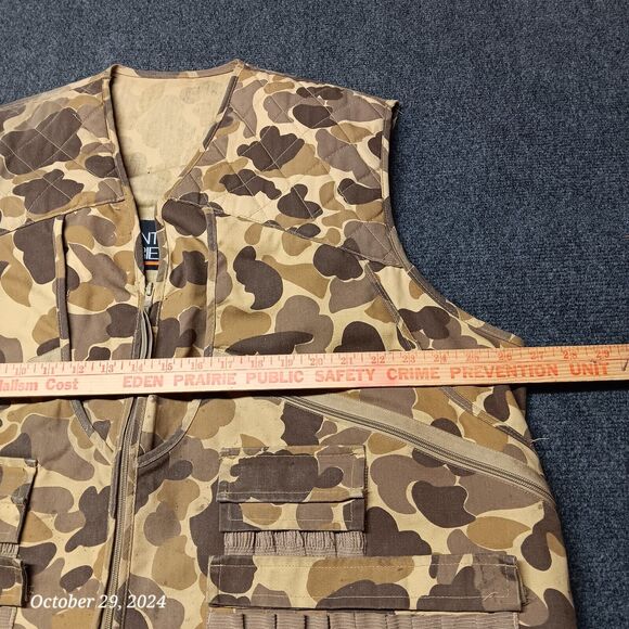 Mount'N Praire Hunting Camouflage Vest Men XL Full Zip Shell Holders - Picture 4 of 10